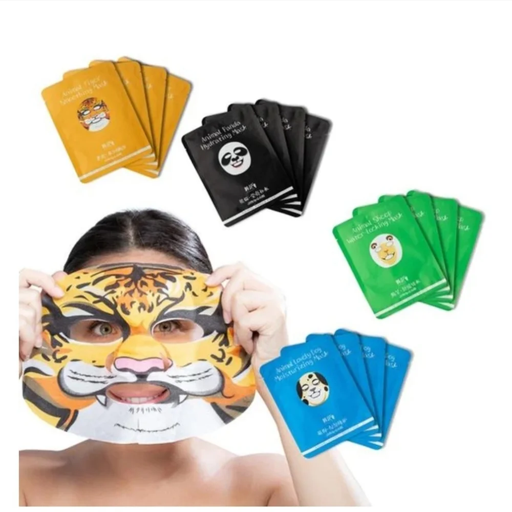 4-Pack: Secret Skin Animal Face Sheet Masks